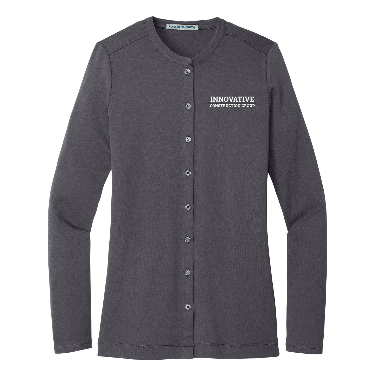 Ladies Concept Stretch Button-Front Cardigan