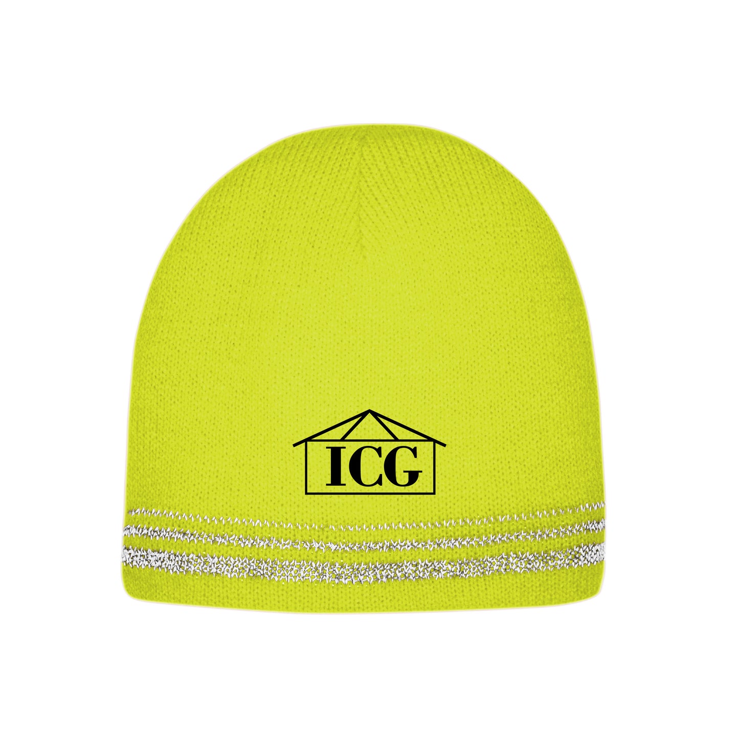 CornerStone® Lined Enhanced Visibility with Reflective Stripes Beanie