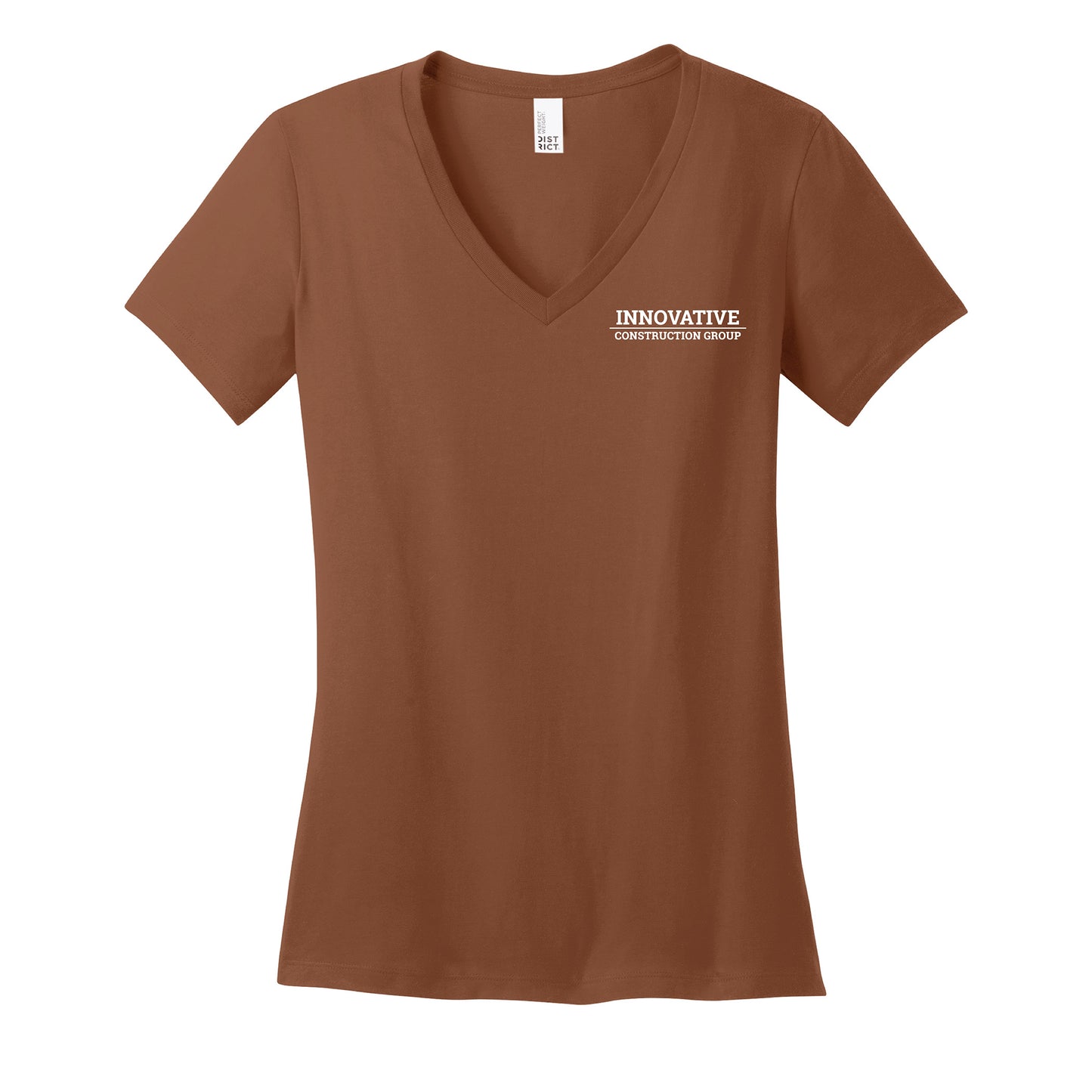 District ® Ladies' Perfect Weight ® 100% Cotton V-Neck Tee