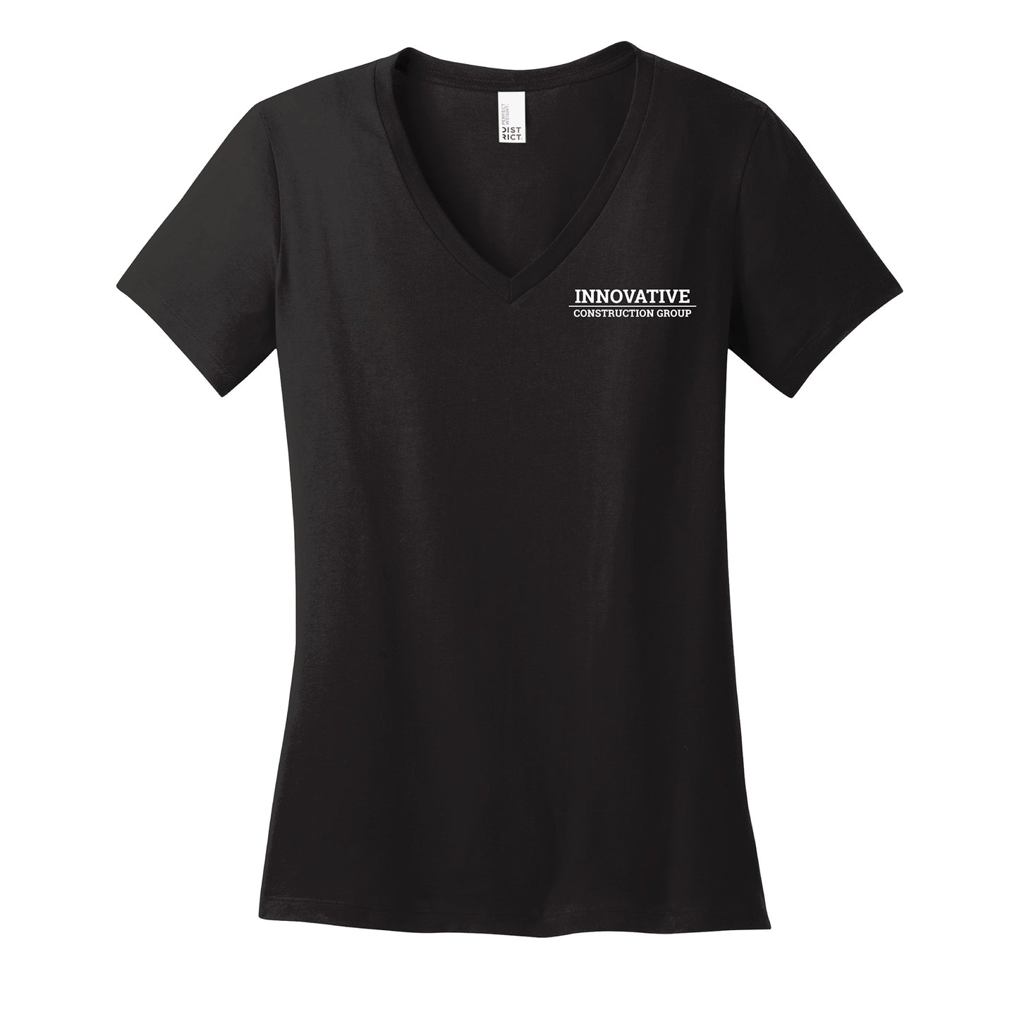 District ® Ladies' Perfect Weight ® 100% Cotton V-Neck Tee