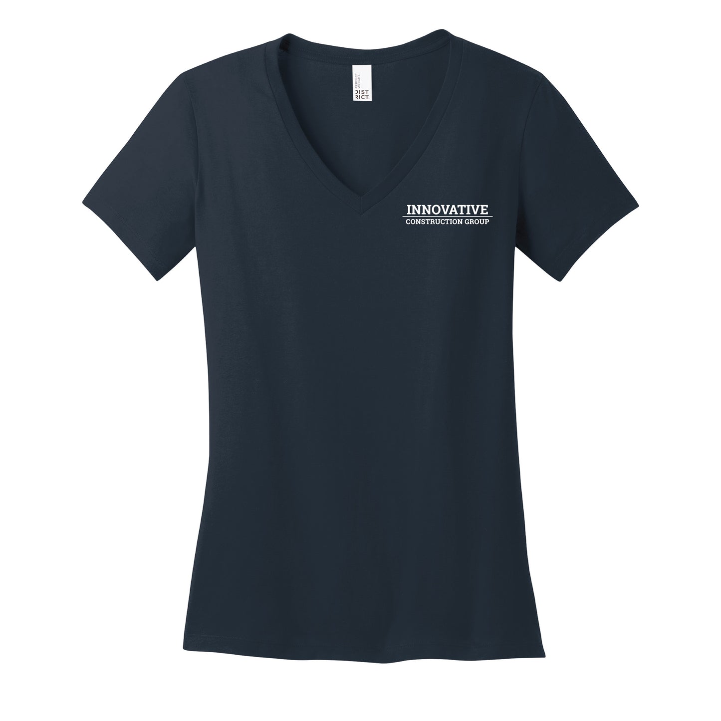 District ® Ladies' Perfect Weight ® 100% Cotton V-Neck Tee