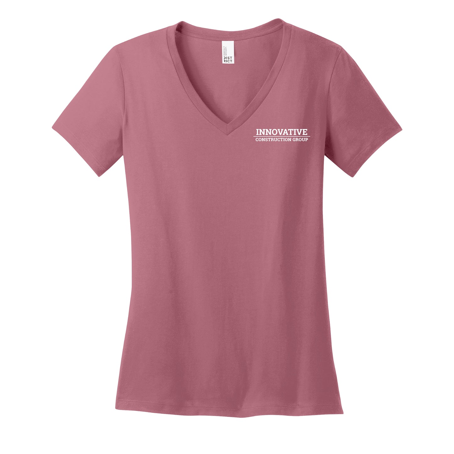 District ® Ladies' Perfect Weight ® 100% Cotton V-Neck Tee