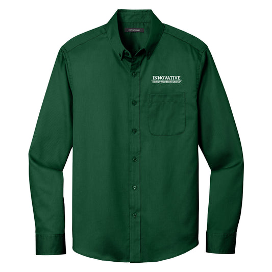 Port Authority® Long Sleeve SuperPro React™ Twill Shirt